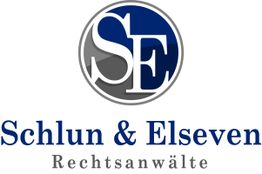 Logo mit den Buchstaben SE und dem Text "Schlun & Elseven Rechtsanwälte".