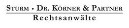 Textlogo mit "Sturm · Dr. Körner & Partner Rechtsanwälte".