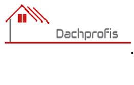 Ein rotes Haus-Logo neben dem Text "Dachprofis".
