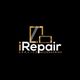 Logo of "iRepair" with tablet and phone icons, text "Service Accessories" below on black background.