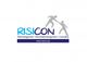 Grafik zeigt RISICon-Logo mit Slogan: Risiken, Sicherheitsmanagement, Consulting, www.risicon.de.