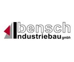 Logo von Bensch Industriebau GmbH mit schwarzem und rotem Design auf weißem Hintergrund.