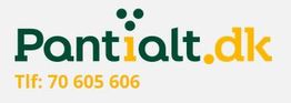 Logo for Pantialt.dk med telefonnummer 70 605 606 i gult.