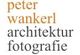"Textlogo in Orange und Grau: 'peter wankerl architektur fotografie'."