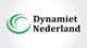Logo van Dynamiet Nederland met groene cirkelvorm en zwarte tekst op een witte achtergrond.