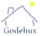 Skizze eines Hauses mit der Sonne, darunter der Schriftzug "Godehus".