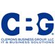 Logo of Clemons Business Group, LLC, reads "CBG IT & Business Solutions" in blue text.