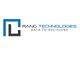 Logo of Rang Technologies with the tagline "Data to Decisions" in blue and black text.