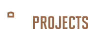 Logo with stylized "CP" letters and text "Carlson Projects" in brown and white color scheme.