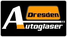 Logo: "Dresden Autoglaser" auf schwarzem Hintergrund mit orangen und weißen Elementen.