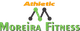 Logotipo da Moreira Fitness com o texto "Athletic" em laranja e "Moreira Fitness" em verde.
