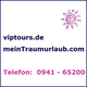 Websites und Telefonnummer für VIP-Touren und Traumurlaub.