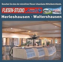 Ausstellung im Fliesen-Studio Arnold in Herleshausen und Waltershausen mit modernem Innendesign.