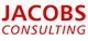 Roter Text "JACOBS CONSULTING" auf weißem Hintergrund.