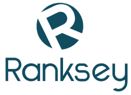 Logo of Ranksey with a stylized letter "R" above the company name.