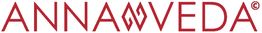 Logo mit rotem Schriftzug "ANNAVEDA" auf weißem Hintergrund.