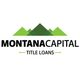 Logo of Montana Capital Title Loans with green mountains above the text.