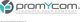 Logo von promYcom mit Slogan "Promote Your Company" in Grau und Türkis.