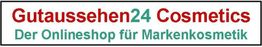 Banner mit Text: "Gutaussehen24 Cosmetics - Der Onlineshop für Markenkosmetik".