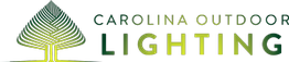 Logo with tree graphic and text: "Carolina Outdoor Lighting".