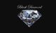 A sparkling diamond with "Black Diamond" text above on a black background.