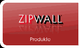 Rotes Logo von ZipWall mit dem Text "Produkte" unten.