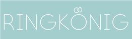 Blaues Logo mit Text "RINGKÖNIG" und zwei ineinander verschlungenen Ringen darüber.