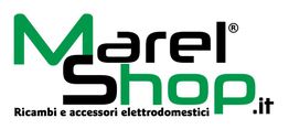 Logo di MarelShop.it: Ricambi e accessori elettrodomestici in verde e nero.