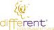 Logo mit stilisierter Sonne und Schriftzug "different Eventausstattung".