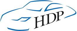 Skizze eines Autos mit den Buchstaben "HDP" daneben.