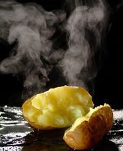 Linda dampfende Kartoffel