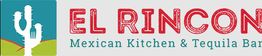 Logo of El Rincon Mexican Kitchen & Tequila Bar with a cactus graphic on the left.