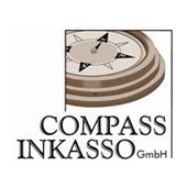 Logo von Compass Inkasso GmbH, zeigt einen Kompass auf abgestuften Kreisen.