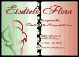 Eisdiele Flora: Hausgemachtes italienisches Eis, Beethovenstraße 40, Flensburg.