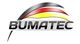 Logo mit dem Schriftzug "BUMATEC" und Farben der deutschen Flagge oben.