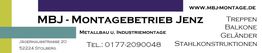 MBJ - Montagebetrieb Jenz: Metallbau, Treppen, Balkone. Jägerhausstr. 20, Stolberg. Tel: 0177 2090048.
