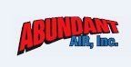 Logo for "Abundant Air, Inc." with bold red and blue text.