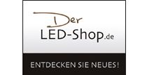 Logo von "Der LED-Shop.de" mit dem Slogan "Entdecken Sie Neues!".