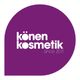 Lila Logo von "könen kosmetik" mit Slogan "since 2011".