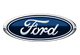 Ford logo: a blue oval with white script surrounded by a silver border.