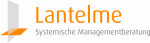 Logo von Lantelme, systemische Managementberatung mit graphischem Symbol links.