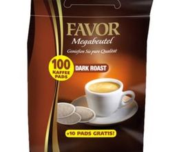 Favor Kaffeepads Megabeutel Dark Roast 100 St.