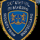 Wappen von Securpol Di Marino Deutschland mit Löwen und Waage, Slogan "Unit Freedom Justice".