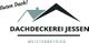 Logo der Dachdeckerei Jessen mit einem stilisierten Dach und dem Slogan "Guten Dach!".