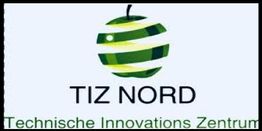 Logo von TIZ NORD mit grünem, stilisiertem Apfel, darunter Text: Technische Innovations Zentrum.