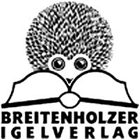 Logo mit Igelkopf und Buch, darunter der Text: "Breitenholzer Igelverlag".