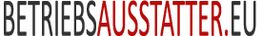 Schriftzug "BETRIEBSAUSSTATTER.EU" in Schwarz und Rot auf weißem Hintergrund.
