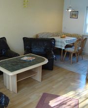Das Wohnzimmer einer Ferienwohnung