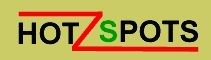 Textlogo mit dem Wort "Hotspots", wobei das "Z" grün ist. Hintergrund ist olivgrün.