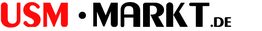 Schriftzug "USM·MARKT.DE" in Rot und Schwarz auf weißem Hintergrund.